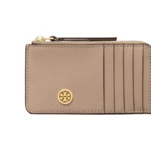 Tory Burch Robinson Crosshatched cardholder / wallet